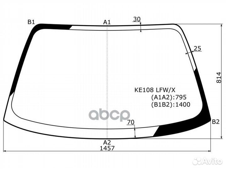Стекло лобовое toyota corolla ceres/sprinter MA