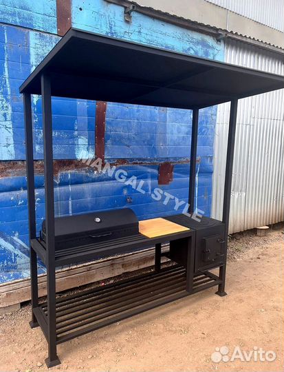 Мангал с крышей