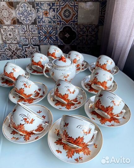 Чайные пары и сахарница Барбарис, Вербилки