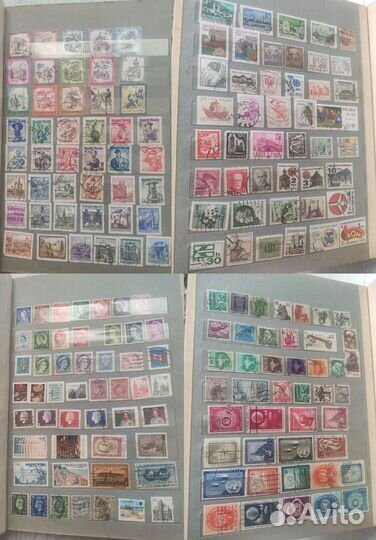 Альбом с иностранными марками 1000шт