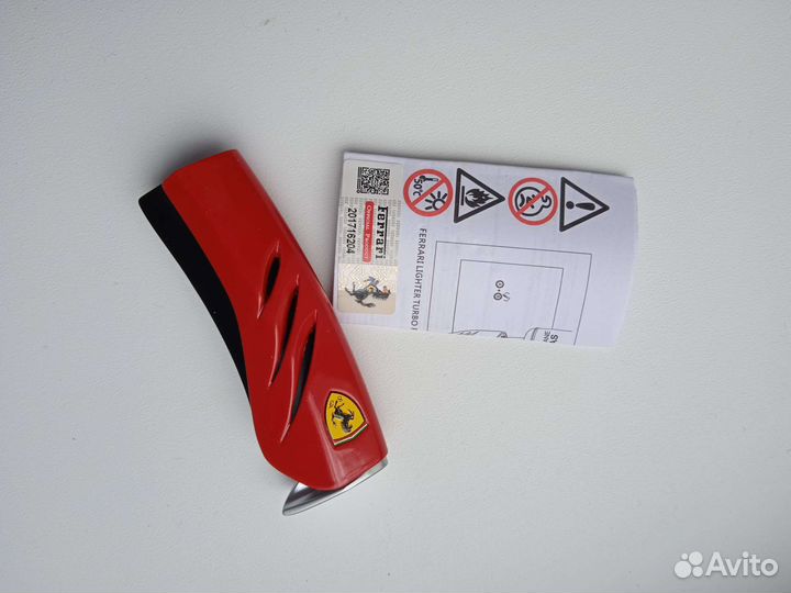 Ferrari Marlboro турбо зажигалка красная