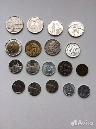 Монеты: Кубы, Австралии,Мексики