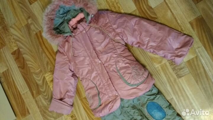 Костюм зимний для девочки на рост 116-122 см