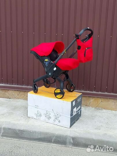 Автокресло коляска 4в1 Новая (Ярко красная)