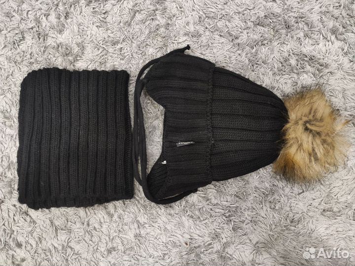 Шапка детская зимняя + снуд