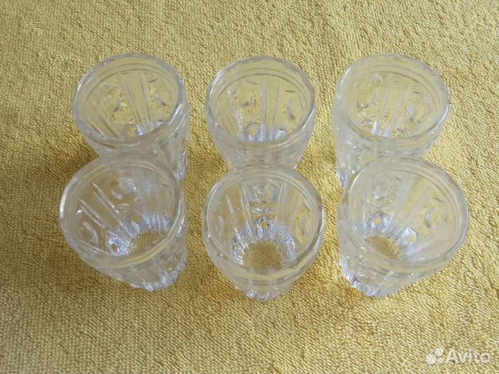Хрустальные рюмки СССР новые в идеале