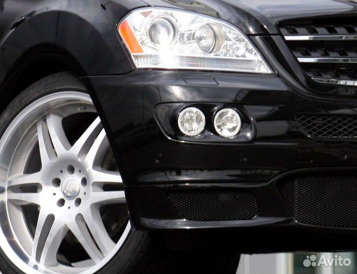 Юбка передняя Brabus для Mercedes ML W164