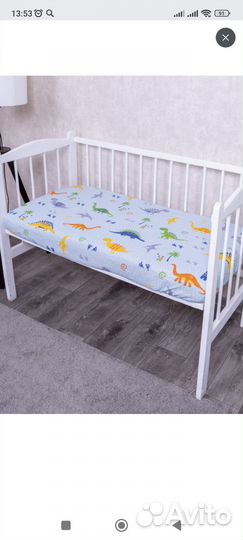 Детская простынь на резинке