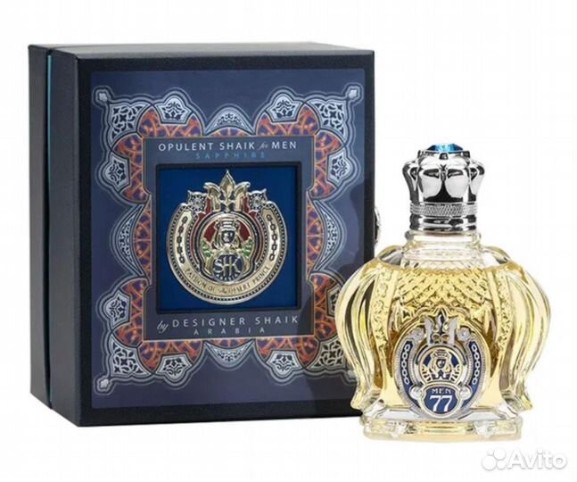 Мужской парфюм Шейх, Shaik Chic Arabia Blue 77