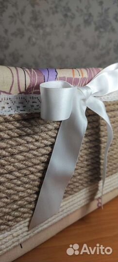 Корзинка из джута