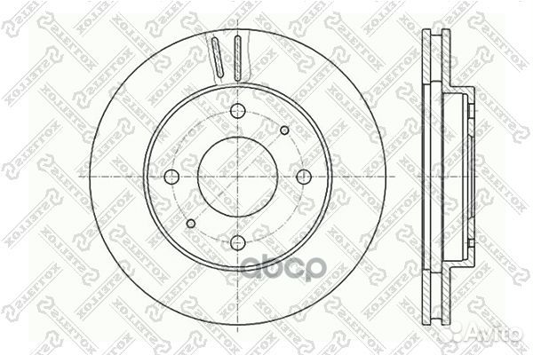 6020-3010V-SX диск тормозной передний Mitsubis
