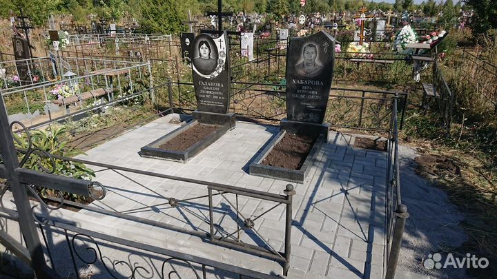 Благоустройство захоронения реставрация портрета