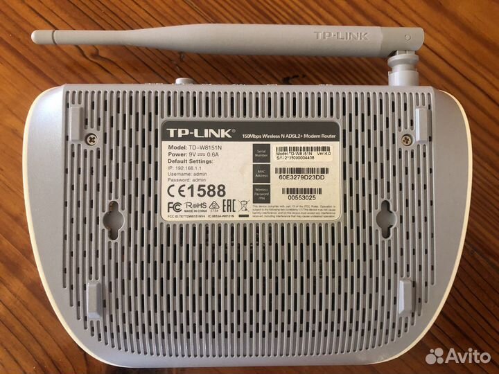 TP-link TD-W8151N роутер Wi-Fi модем