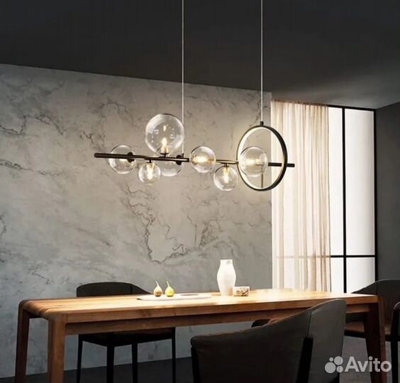 Люстра подвесная. Светильник с шарами