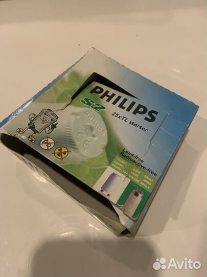 Стартер для люминесцентных ламп philips s2