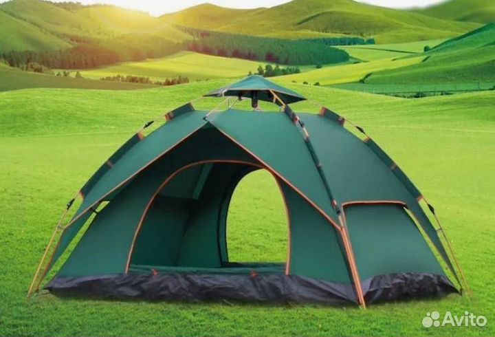 Палатка 4-х местная двухслойная, 2067