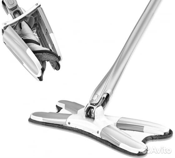 Х-образная швабра для мытья полов с отжимом