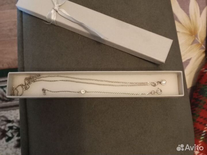Набор из серебра цепь, браслет покупали дочери