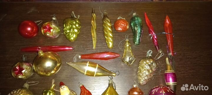 Елочные игрушки СССР советские прищепки