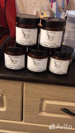 Ароматическая свеча ручной работы