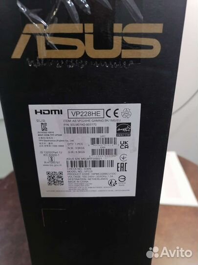 Монитор Asus VP228HE