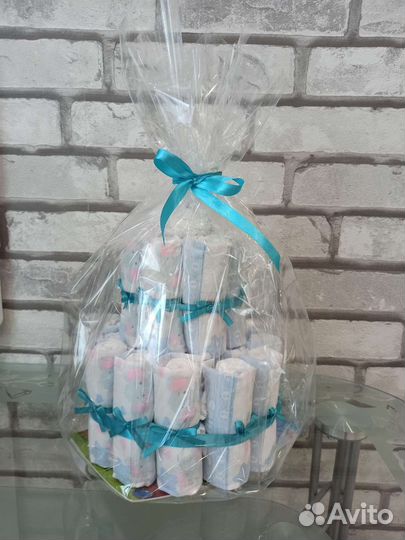 Торт из подгузников