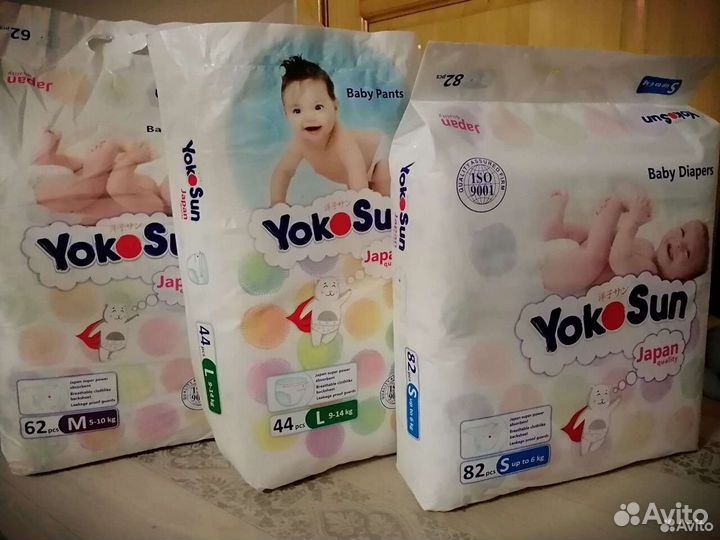 Подгузники и трусики YokoSun все размеры