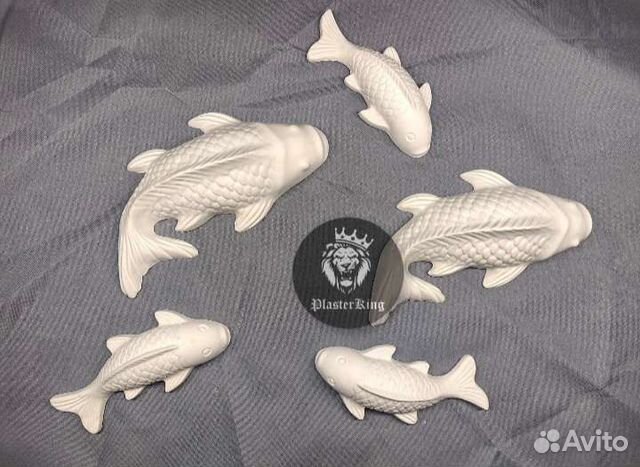 Силиконовая форма для гипса Карпы