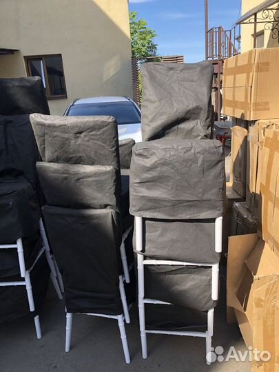 Стул белый Кьявари с подушкой