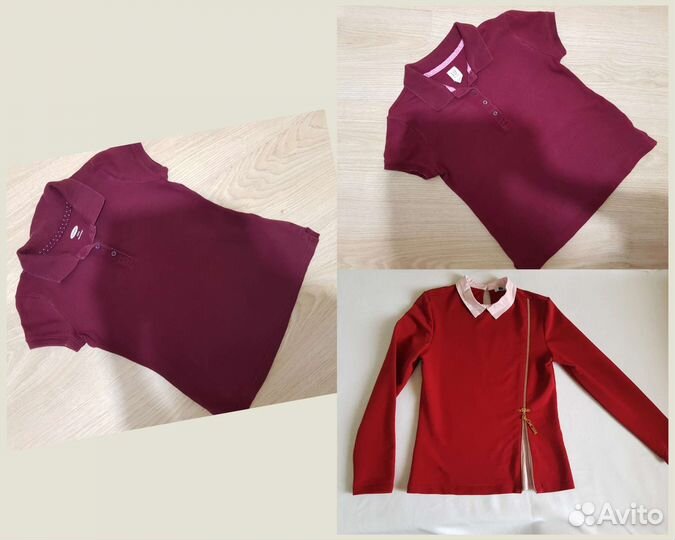 Школьная форма бордовая, 128-158 см