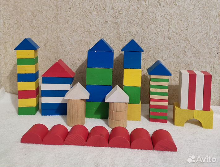 Кубики деревянные