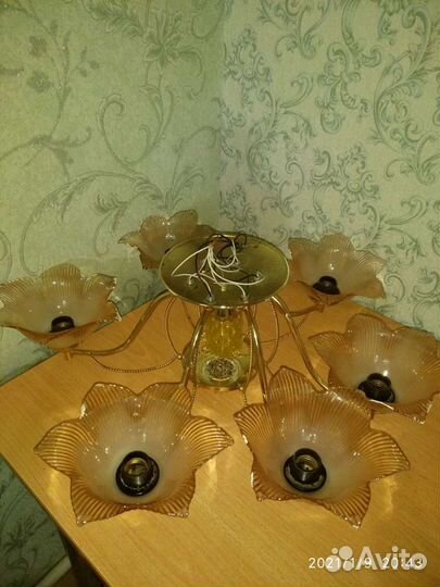 Люстра потолочная бу