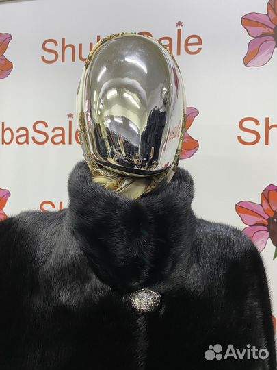 Шуба норковая новая 38 40 42 черная без капюшона