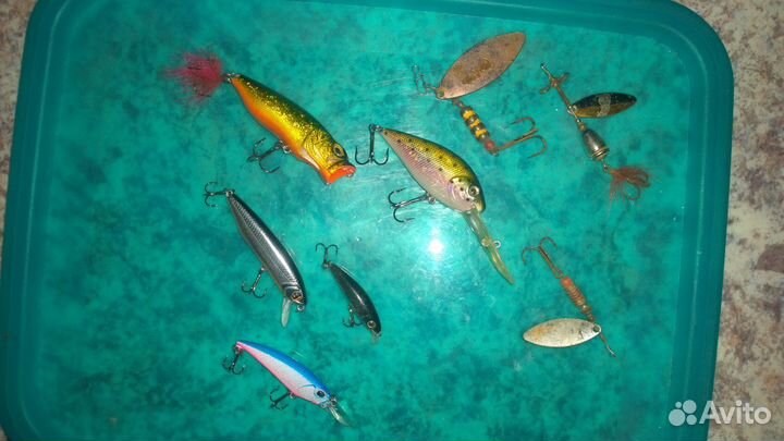 Воблеры набор рыбалка (Pontoon21 Rapala Columbia+)