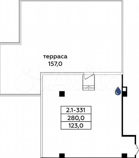 Продается помещение под офис площадью 280 кв.м