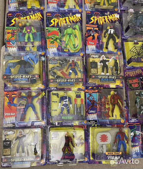 Toybiz Человек паук 1994 toy biz animated 60шт