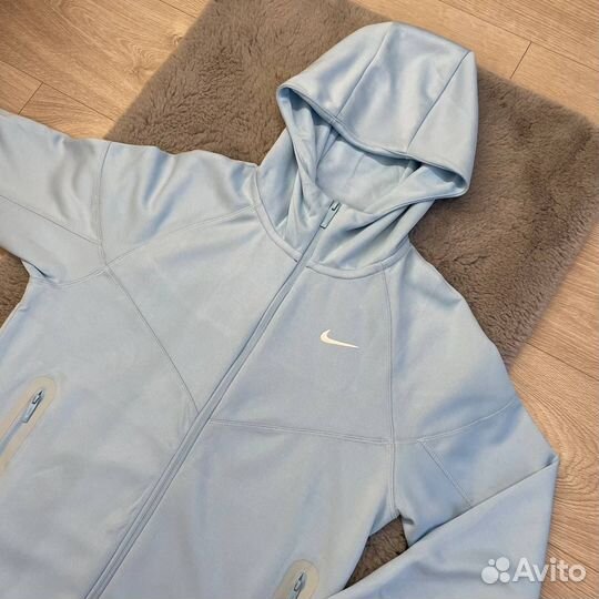 Зип худи Nocta Nike tech flecce голубая