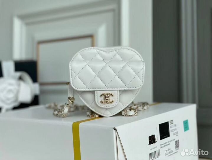 Chanel сумка сердце