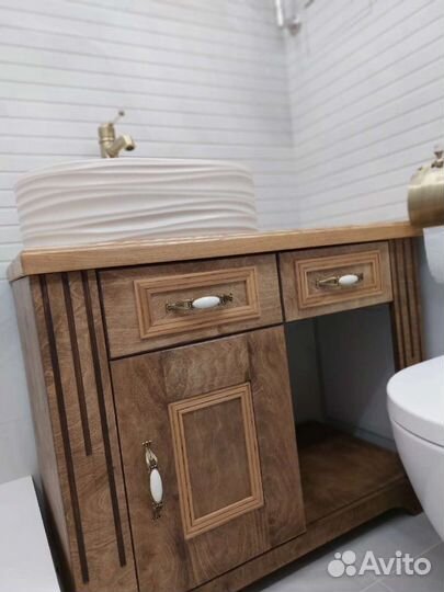 Комод для ванной комнаты из ясеня