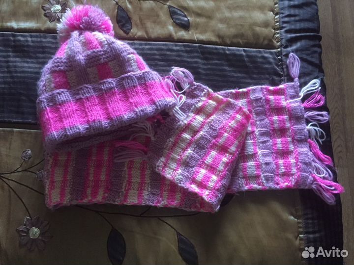 Шапочка с шарфиком