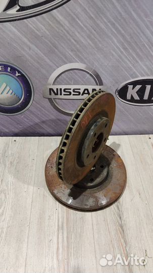 Тормозной диск перед Nissan qashqai J10 Лев, Прав