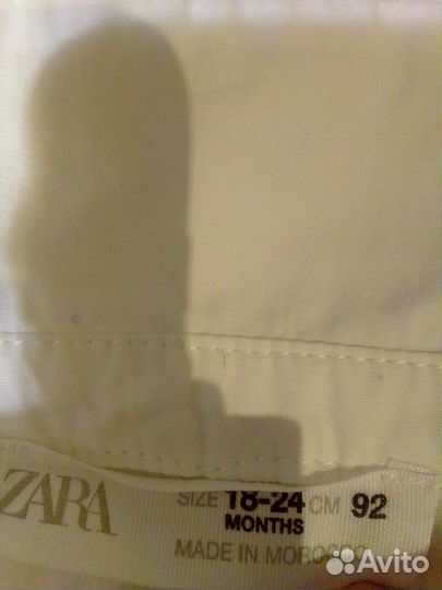 Блузка zara белая детская