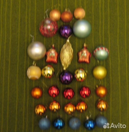 Новогодние ёлочные украшения набор из 31штуки