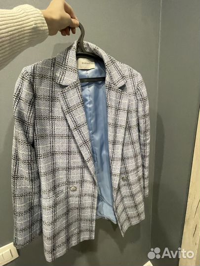 Твидовый пиджак stradivarius