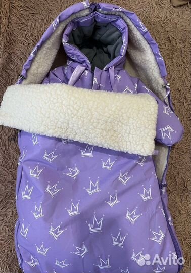 Костюм + конверт утепленный зимний