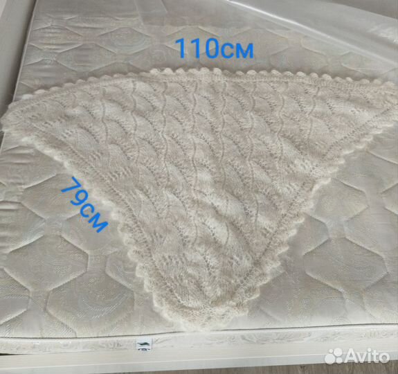 Косынка ручной работы из козьего пуха