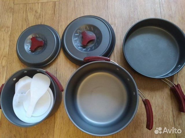 Набор туристической посуды(анодированный алюминий)