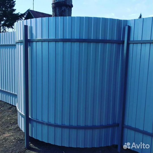 Забор из профлиста от производителя. Качественно