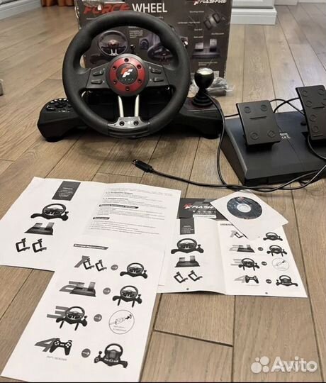 Игровой руль FlashFire 6in1 Force Wheel WH-2304V