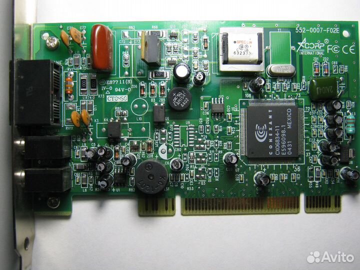 Аналоговый модем zyxel omni 56K PCI Plus